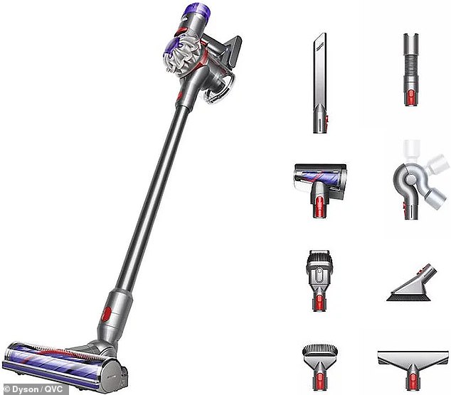 The $410 Dyson V8 Animal Extra De-tangle cordless vacuum cleaner is available in several colors, but it's not part of the Amazon Prime Day deal