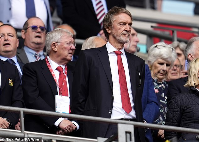 The match at Old Trafford is the first since Sir Jim Ratcliffe (right) ended an ambassadorship deal.