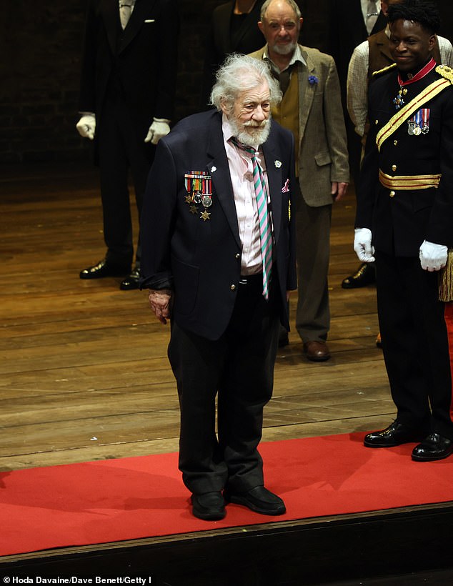 Sir Ian's stage and film career spans more than six decades, but he sparked concern when he fell off the stage of the Noel Coward Theater in June.