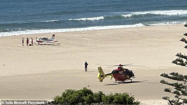 Meanwhile, another student pilot was forced to make an emergency landing on a popular Sunshine Coast beach after engine failure on Friday.