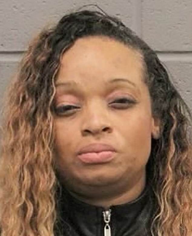 Spry, seen in her mugshot, had given birth just a month before the fatal collision in January 2022, and attempted to flee the scene and resist arrest after hitting Gutierrez.