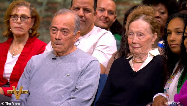 Haines' parents, who were sitting in the audience, reacted in shock.