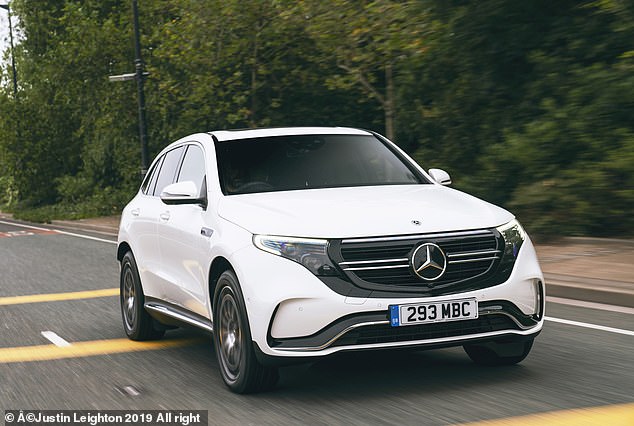 Priced at almost £75k and with a range of just over 250 miles, the Mercedes EQC is an expensive way to tow a caravan.