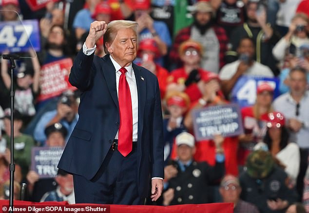 Trump was in Scranton, Joe Biden's hometown, last week, among other stops in Pennsylvania. 