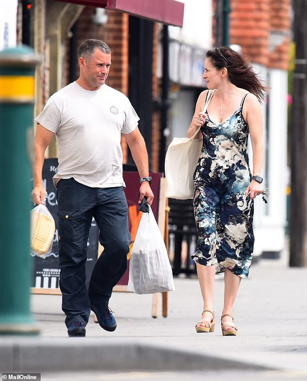 Ms Cilliers was photographed with Simon Goodman in 2020 as they walked in their hometown.