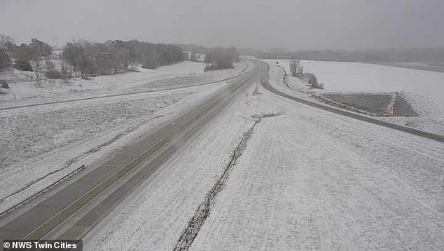 Minnesota's Twin Cities have been blanketed in snowfall as heavier snowfall is expected later Thursday.