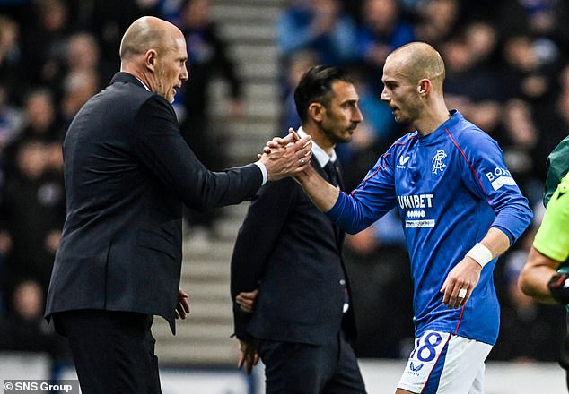 Clement shows his gratitude to Vaclav Cerny after replacing the Czech winger