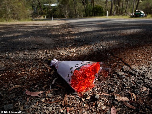 Flowers have been laid on Wilton Park Rd.