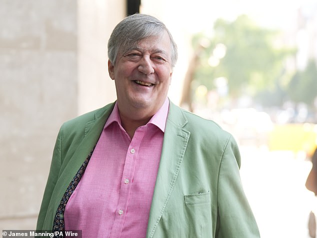 British actor Stephen Fry, 67 (seen in London in July), is the voice-over of the festive advert.