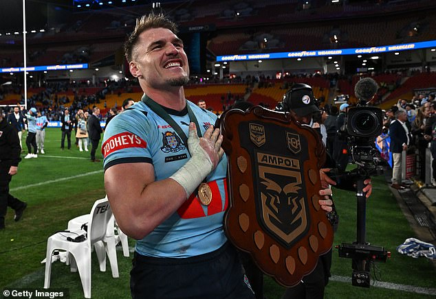 Since returning to rugby league, Crichton has fought his way back into the State of Origin winning NSW Blues team.