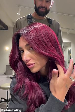 The former reality star, 30, shared a clip on Instagram that captured her daring makeover by the talented Jorge Komo at his Komo Hair salon.