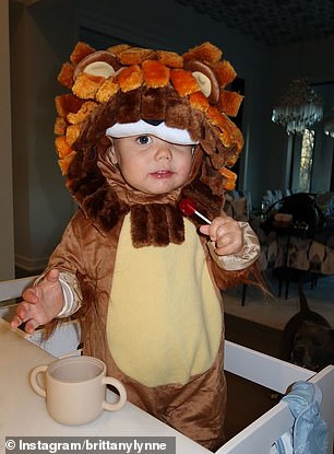 Bronze, who will soon turn two, looked cute and fierce as a lion for Halloween