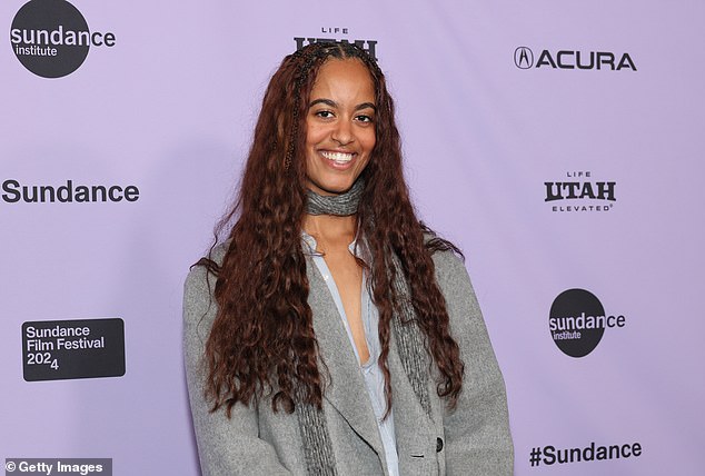 Malia wrote and directed 'The Heart', a short film about the relationship between a mother and her son. It was his first film presented at Sundance. He is pictured at the film's Sundance premiere at the Prospector Square Theater on January 18, 2024 in Park City, Utah.