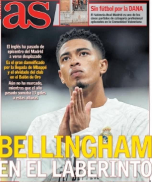 'Bellingham in the labyrinth': Spanish media claims that Bellingham has been 'displaced' by Mbappé