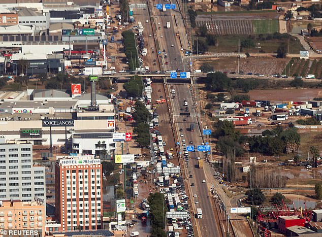 Aerial photographs have revealed the apocalyptic scale of destruction caused by the floods