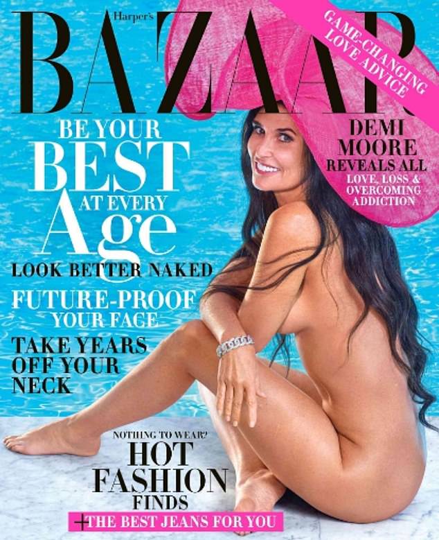 In 2019 Moore posed nude again, but this time for Harper's Bazaar.