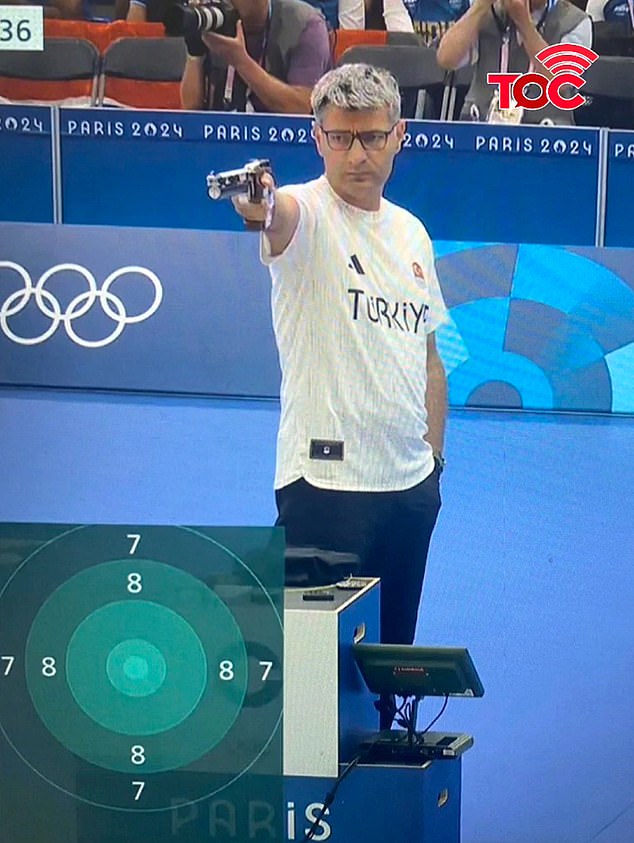 Duplantis imitated the Turkish shooter Yusuf Dikec, who went viral at the Paris Olympics