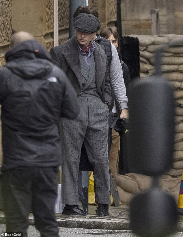 Barry was seen closely following Sophie to a building in Bradford as cameras rolled for the long-awaited film.