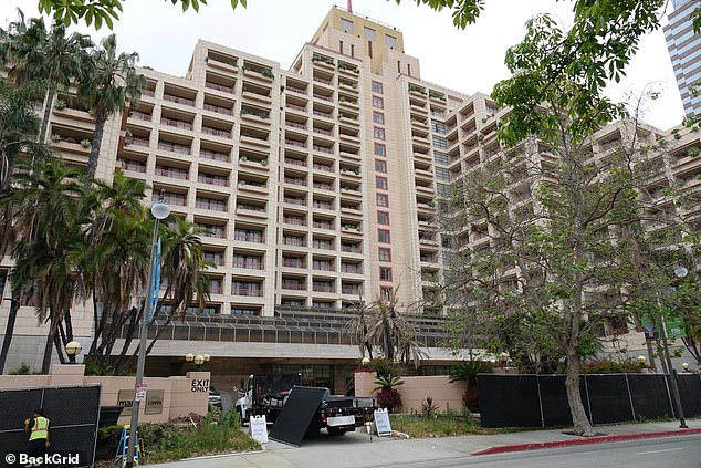 This is the former InterContinental hotel in Century City, Los Angeles, where Diddy allegedly attacked his then-girlfriend Cassie Ventura.