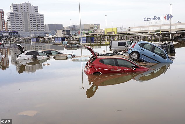 Valencia received a year's worth of rain in just eight hours, which caused the water to rise several meters in some areas of the city.