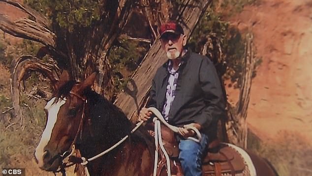 Mr. Smith appears above riding a horse. During his second illness, he was described as being in excruciating pain.