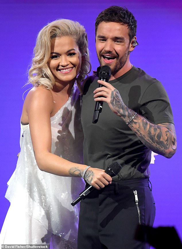 Rita will reportedly honor dear late friend and One Direction star Liam Payne following the singer's tragic death at age 31 earlier this month (Rita and Liam are pictured in 2018).