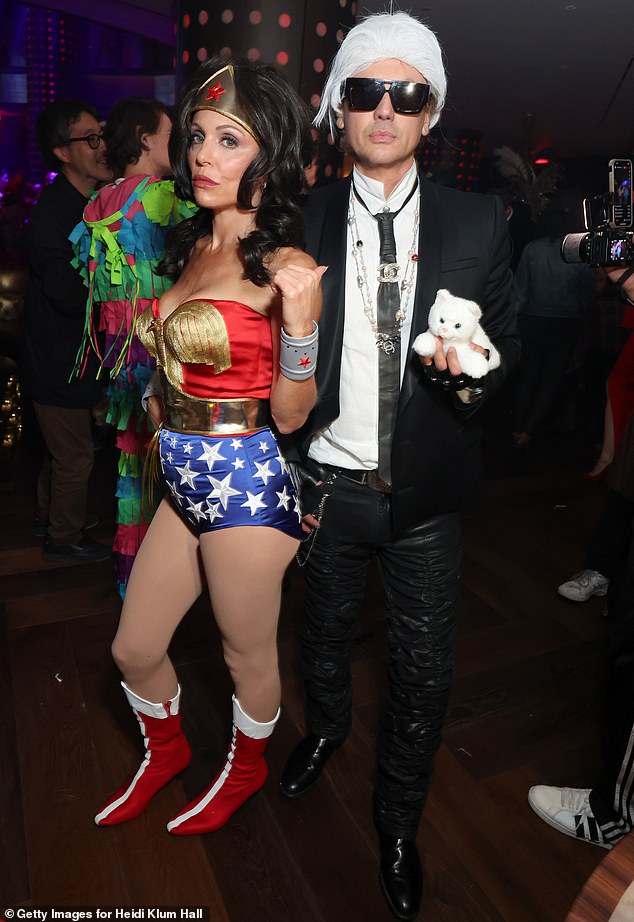 Cheban was Karl Lagerfeld and Bethenny was Wonder Woman at the event held at The Hard Rock Hotel New York in New York City.