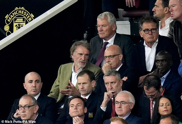 Unfortunately, results and performance did not improve, prompting the co-owners of Ineos to pull the trigger. Pictured: Ineos boss Sir Jim Ratcliffe (centre left)