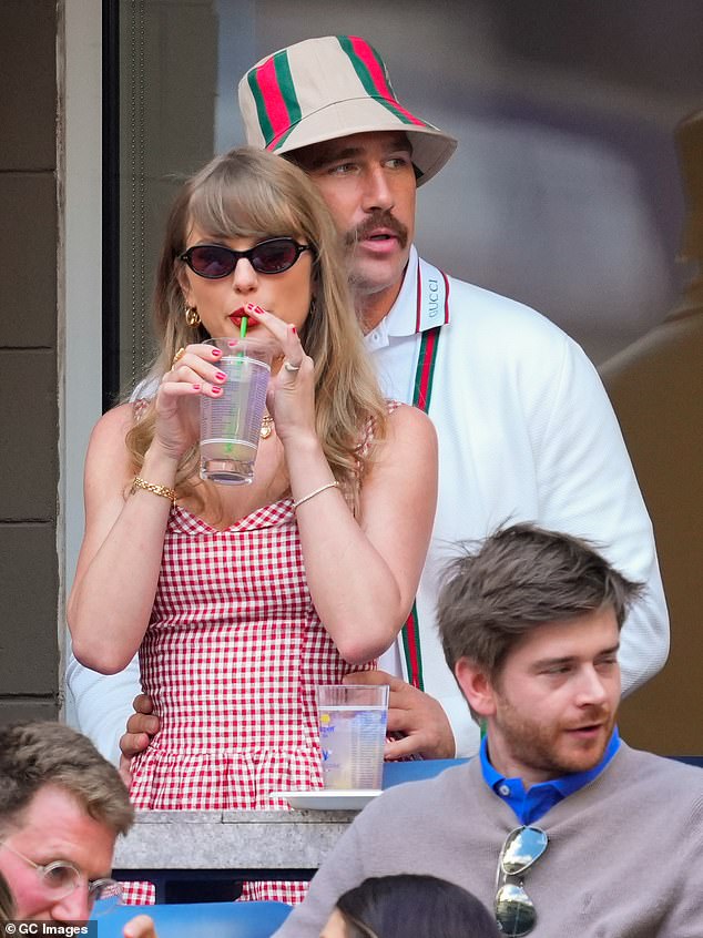 Taylor and Travis, pictured here in September, have been enjoying a romance since the summer of last year.