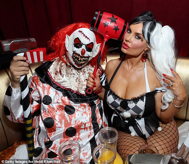 Ice-T and Coco photographed at Heidi Klum's annual Halloween party on Thursday in New York