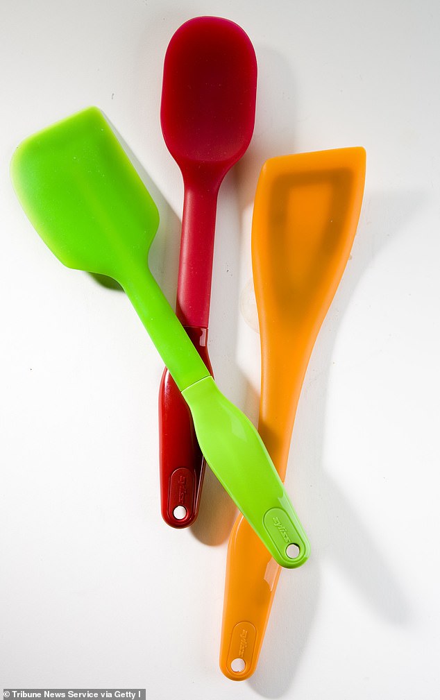 Experts say steel or silicone spatulas are much safer