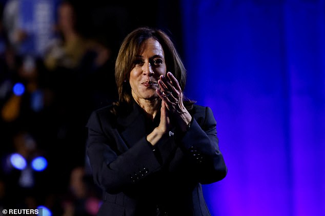 Democratic presidential candidate and US Vice President Kamala Harris attends a campaign rally in Milwaukee, Wisconsin, US, on November 1, 2024.