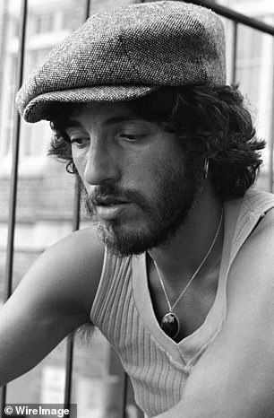 Many observers commented on how different White looks from Springsteen. The Boss is seen here in the mid-'70s, years before he wrote and recorded Nebraska.