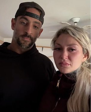 The couple looked devastated as they posted a video of themselves explaining what happened.