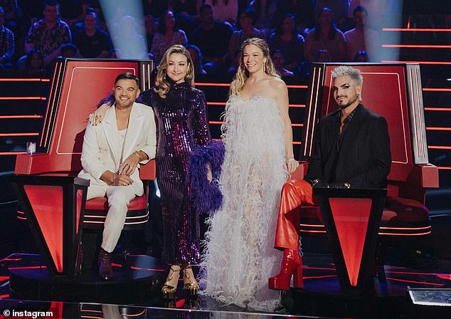 Yahoo Lifestyle reported Saturday that current coaches Kate Miller-Heidke (second from left) and Adam Lambert (far right) are ready to follow Guy Sebastian out the door. Also pictured: LeAnn Rimes