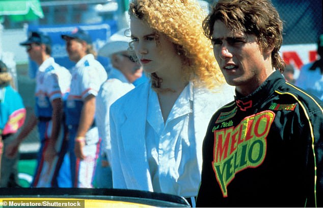 The Top Gun star met Nicole Kidman while filming the set of Days Of Thunder in 1989; photographed together on Days Of Thunder