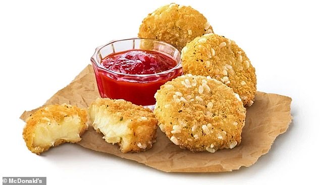 Some of McDonald's holiday savory offerings, including the return of Cheese Melt Dippers and Cheese Melt Dippers Sharebox