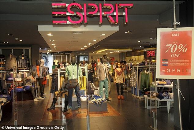 Esprit, founded in San Francisco in 1968, gained popularity in the 1980s and 1990s.