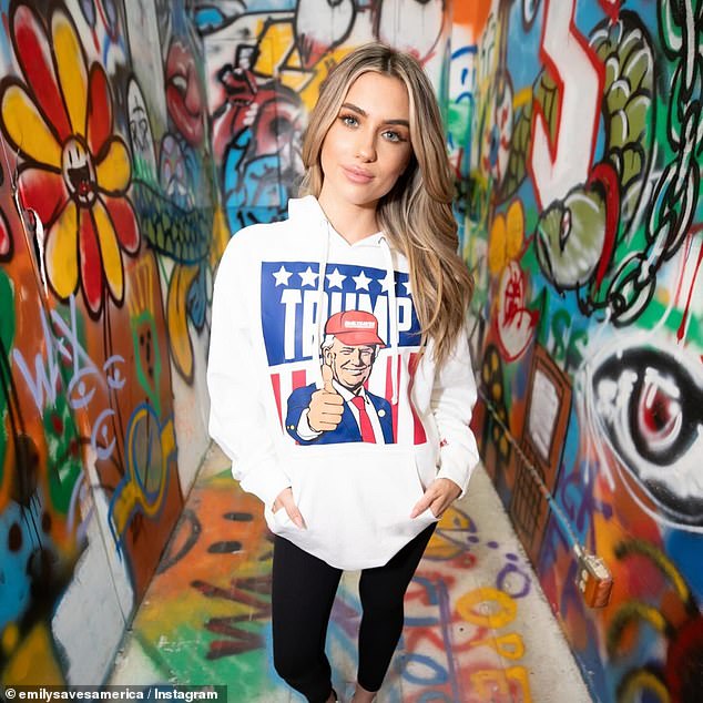 Emily Wilson, a conservative influencer who sells Trump-themed merchandise online, posted the video to social media, where it garnered more than a million views.