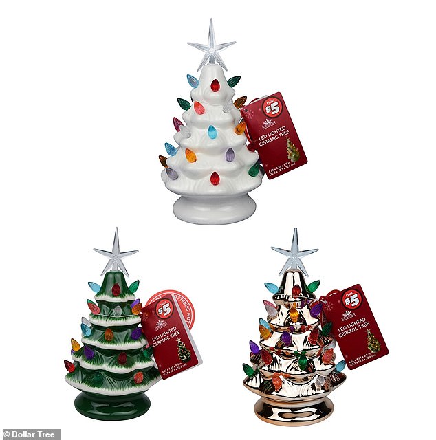 'Vintage-style' Christmas decorations are available in three seasonal colors