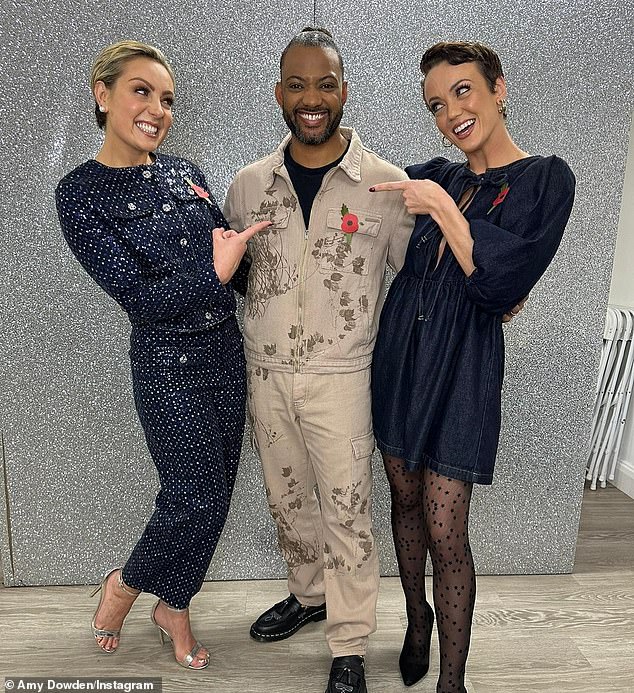 Hours before JLS singer JB, 37, and choreographer Lauren, 33, hit the dance floor, Amy, who is believed to be in remission after battling breast cancer and has the Crohn's disease, reached out to the couple with a heartfelt message of support.