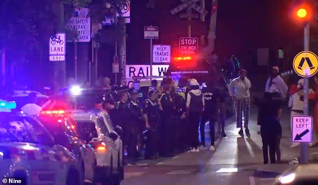 Fights reportedly broke out at the rave when the man was shot at around 3am.