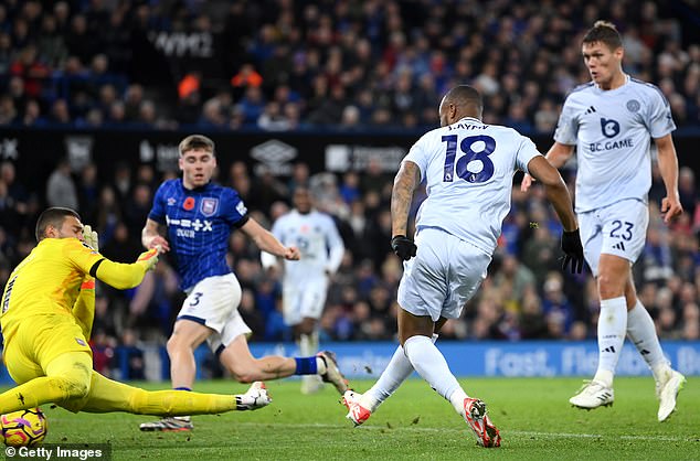 The Ghanaian striker scored in added time to tie the match