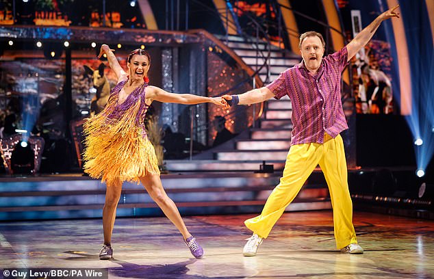 The comedian scored high on the Strictly rankings with his professional dance partner Dianne Buswell, 35.