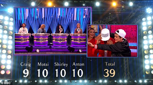 And as Amy watched JLS star JB and Lauren receive an incredible 39 points out of 40, she began to cry with joy.