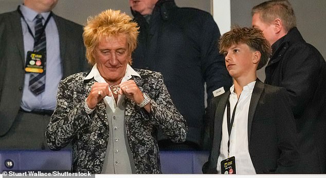 The 79-year-old was with his youngest son Aiden, 13, supporting Celtic during their 6-0 win against Aberdeen which took them to the final in December.