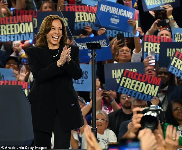 Vice President Kamala Harris speaks at a campaign rally in Pennsylvania, a swing state that could decide the entire election.