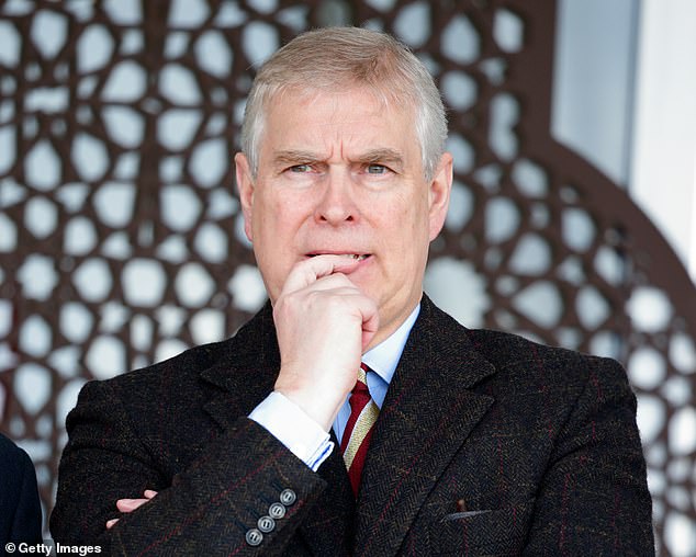 Prince Andrew, Duke of York, attends the Endurance event on day 3 of the Royal Windsor Horse Show in Windsor Great Park