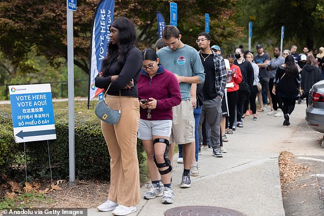 Americans have turned out in large numbers to early voting ahead of Election Day on Tuesday.