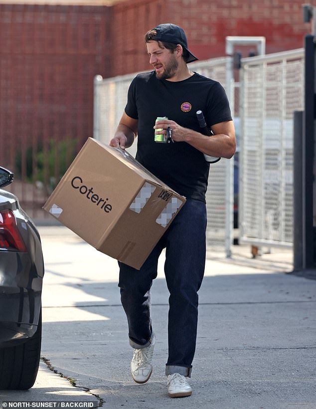 The news comes a few days after her husband Tom Ackerley, 34, was seen stocking up on baby supplies near the couple's Venice Beach home.